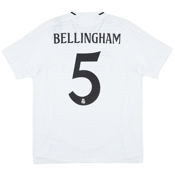 2024-25 Real Madrid Maillot Authentique Domicile Bellingham #5