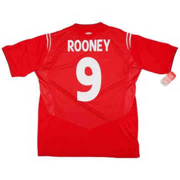 2004-06 England Maillot extérieur Rooney #9 (XL)