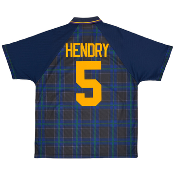 1994-96 Scotland Maillot Domicile Hendry #5 - 9/10 - (XL)