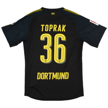 2017-18 Borussia Dortmund Maillot extérieur authentique Toprak #36 - 9/10 - (L)