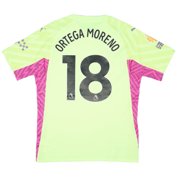2023-24 Manchester City Maillot GK Match Issue Ortega Moreno #18