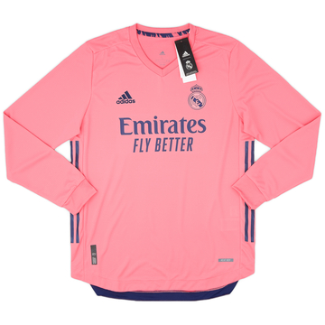 2020-21 Real Madrid Maillot Extérieur Authentique L/S
