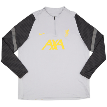 2021-22 Liverpool Nike Haut d'entraînement 1/4 Zip - État 7/10 - (XXL)