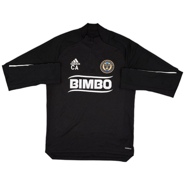 2019-20 Philadelphia Union adidas Haut d'entraînement col zippé 1/4 'CA' - 9/10 - (M)