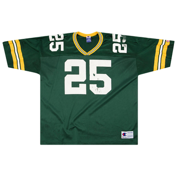 1997-00 Green Bay Packers Levens #25 Maillot Champion (Domicile) XL