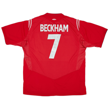 2004-06 England Maillot extérieur Beckham #7 - 6/10 - (XL)
