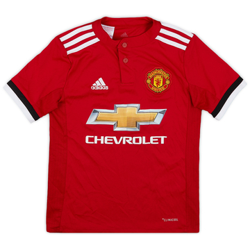 2017-18 Manchester United Maillot domicile - 9/10 - (S.Boys)