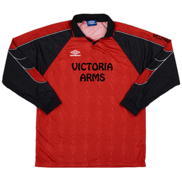 1990s Umbro Maillot modèle L/S #8 - 9/10 - (XL)