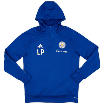 2020-21 Leicester City Modèle Staff adidas Haut d'entraînement à capuche 1/4 Zip LP - 6/10 - (S)