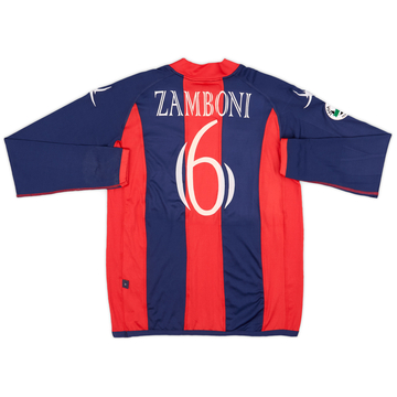 2006-07 Crotone Maillot domicile manches longues porté en match Zamboni #6