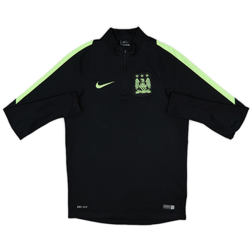 2015-16 Manchester City Nike Haut d'entraînement 1/4 Zip - 8/10 - (S)