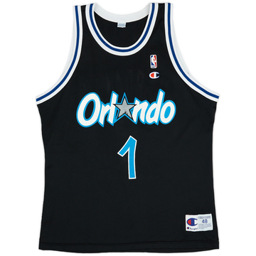 1995-98 Orlando Magic Hardaway #1 Champion Maillot alternatif (Très bon état) XL