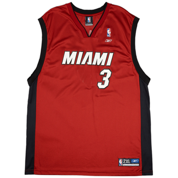 2003-06 Miami Heat Wade #3 Maillot alternatif Reebok (Très bon état) XXL