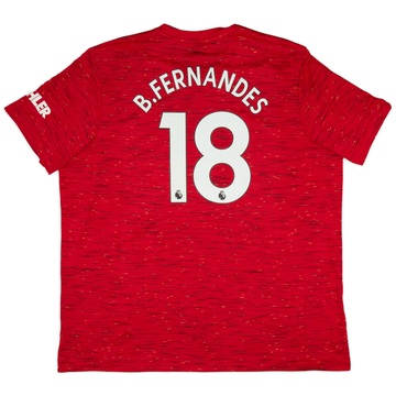 2020-21 Manchester United Maillot domicile B.Fernandes #18 - 6/10 - (3XL)