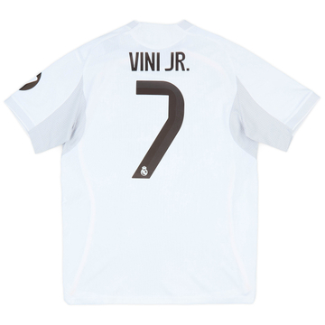 2025-26 Real Madrid Maillot Domicile Authentique Vini Jr. #7