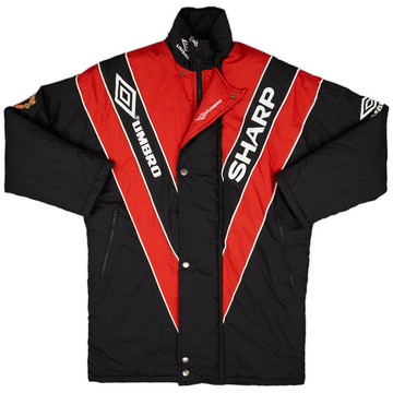 1992-93 Manchester United Umbro Parka de banc rembourrée - 10/10 - (M)