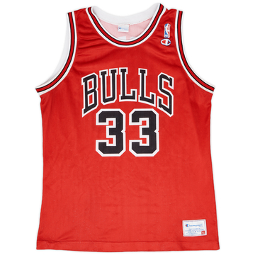 1991-98 Chicago Bulls Pippen #33 Champion Maillot extérieur - 8/10 - (XL)