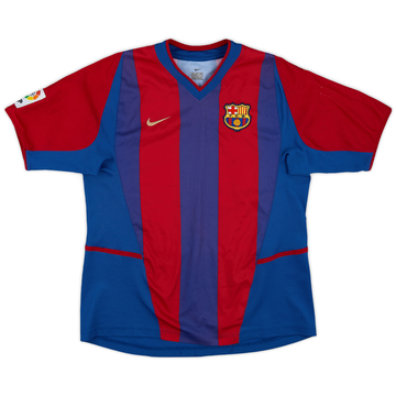 2002-03 Barcelona Maillot Domicile - 6/10 - (XL.Boys)