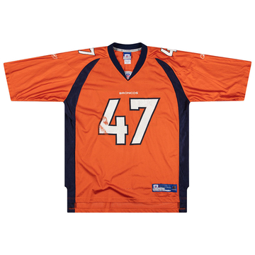 2005-06 Denver Broncos Lynch #47 Reebok Maillot On Field (Alternatif) XL