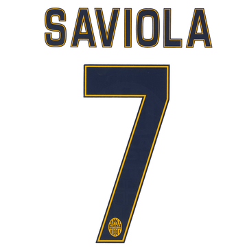2014-15 Hellas Verona Extérieur Saviola #7 Flocage