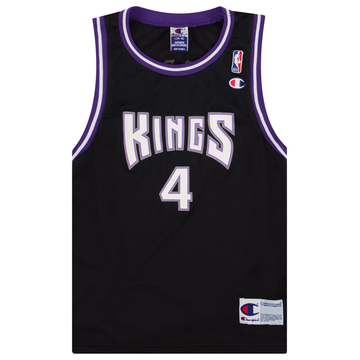 1999-02 Sacramento Kings Webber #4 Maillot Champion Extérieur Y