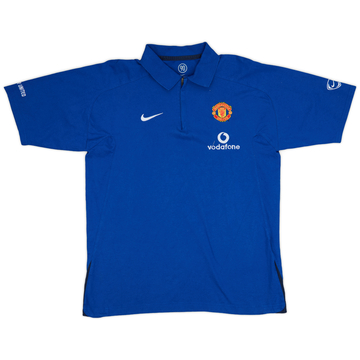 2005-06 Manchester United Nike Polo 1/4 Zip - 9/10 - (L)