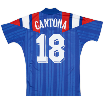 1992-94 Maillot domicile France Cantona #18 - 9/10 - (S)