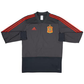 2017-18 Spain adidas Haut d'entraînement - 9/10 - (M)