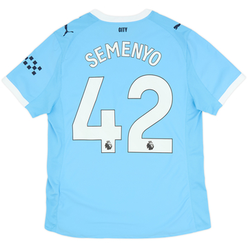 Maillot Domicile Authentique Manchester City 2025-26 Semenyo #42