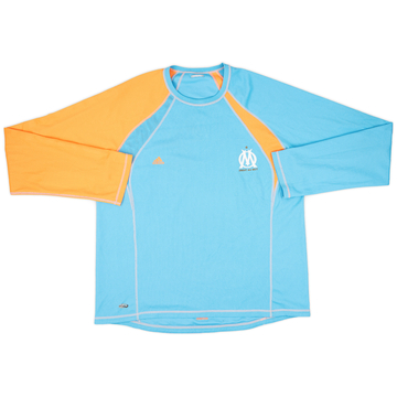 2007-08 Olympique Marseille adidas Maillot d'entraînement réversible manches longues - 8/10 - (XL)