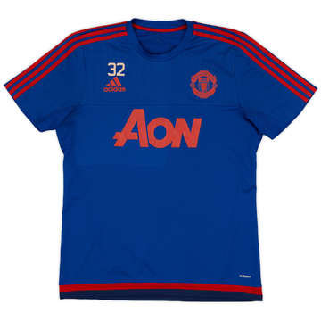 2015-16 Manchester United Maillot d'entraînement adizero version joueur #32 - 7/10 - (L)