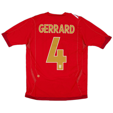 2006-08 England Maillot extérieur Gerrard #4 - 6/10 - (S)