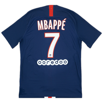 2019-20 Paris Saint-Germain Maillot Domicile Authentique Mbappe #7 - 10/10 - (M)