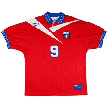1997-99 Chile Maillot Domicile #9 (Zamorano) - 8/10 - (L)