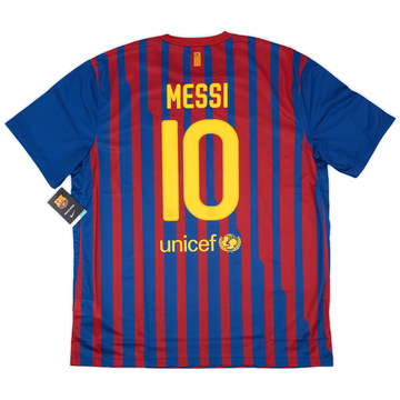 2011-12 Barcelona Maillot Domicile Messi #10 (XXL)
