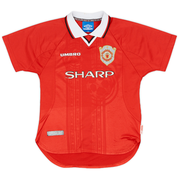 1997-00 Manchester United Maillot CL - 6/10 - (L.Boys)
