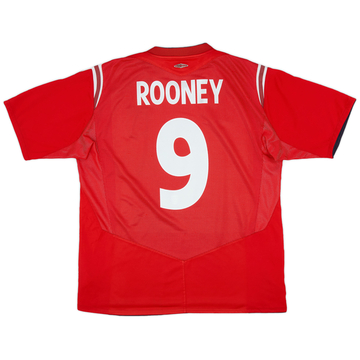 2004-06 England Maillot extérieur Rooney #9 - 5/10 - (XL)