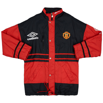 1996-97 Manchester United Umbro Parka de banc rembourrée - 9/10 - (S)