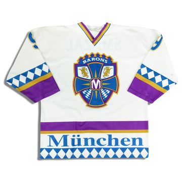 1999-00 Munich Barons Smazal #9 Maillot (Domicile) L