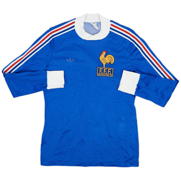 1978-80 France Coupe du Monde Domicile Maillot Manches Longues - 7/10 - (M)