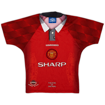 1996-98 Manchester United Maillot domicile - 8/10 - (S.Boys)