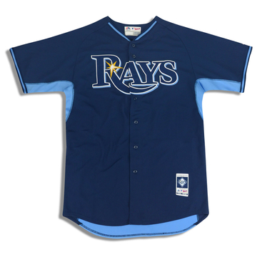 2010s Tampa Bay Rays Majestic Cool Base Maillot (Alternatif) XL