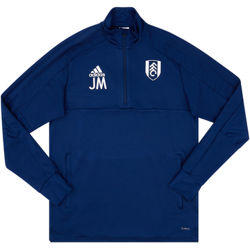 2017-18 Fulham Modèle personnel adidas Haut d'entraînement 1/4 zip JM - 9/10 - (M)