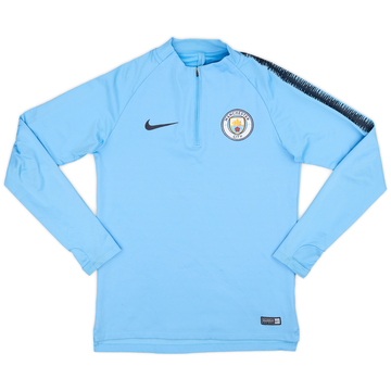2018-19 Manchester City Nike Haut d'entraînement quart de zip - 7/10 - (S)