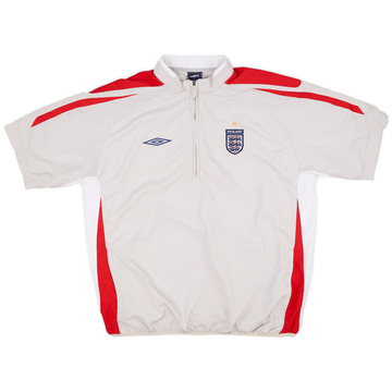 2007-08 England Umbro 1/4 Zip S/S Haut d'entraînement - 9/10 - (XL)