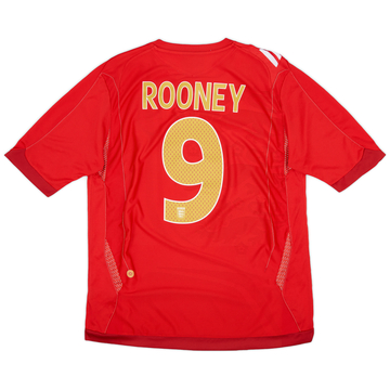 2006-08 England Maillot extérieur Rooney #9 - 7/10 - (L)