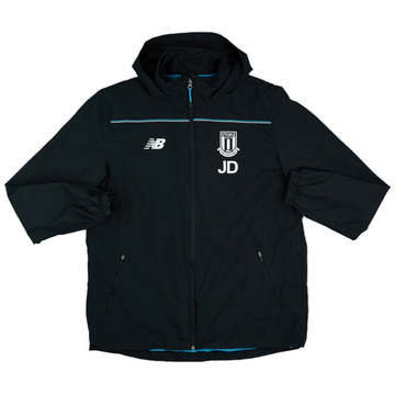 2015-16 Stoke City Édition staff New Balance Veste de pluie à capuche JD - 6/10 - (L)