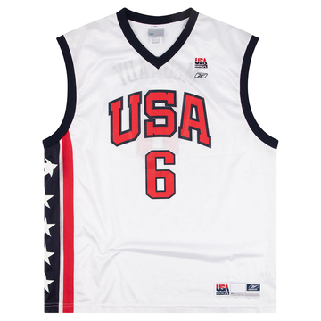 2002 USA McGrady #6 Reebok Maillot Domicile XXL