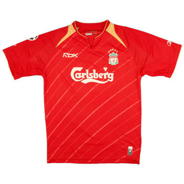 2005-06 Liverpool CL Maillot domicile - 5/10 - (S)