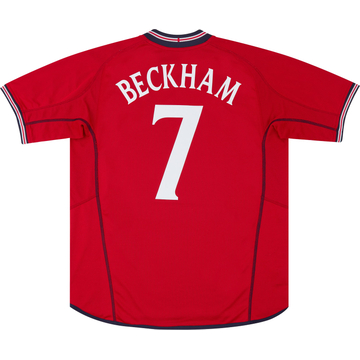 2002-04 England Away Shirt Beckham #7